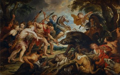 The Hunt of Meleagros and Atalanta by Peter Paul Rubens